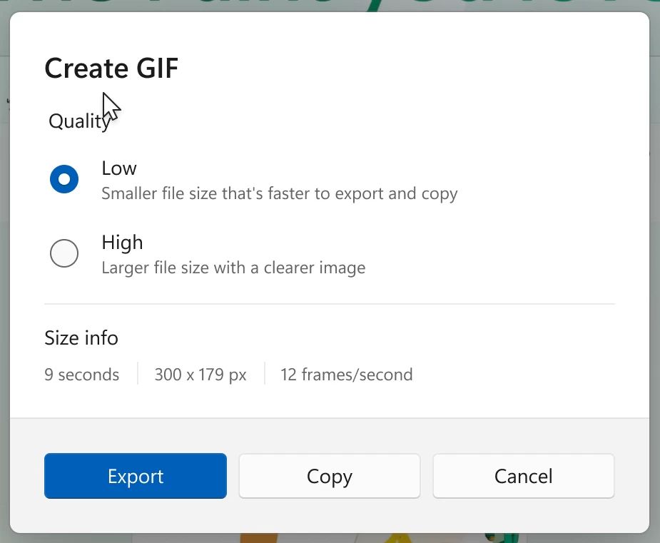 Win11 原生截图工具新功能：录屏导出 G