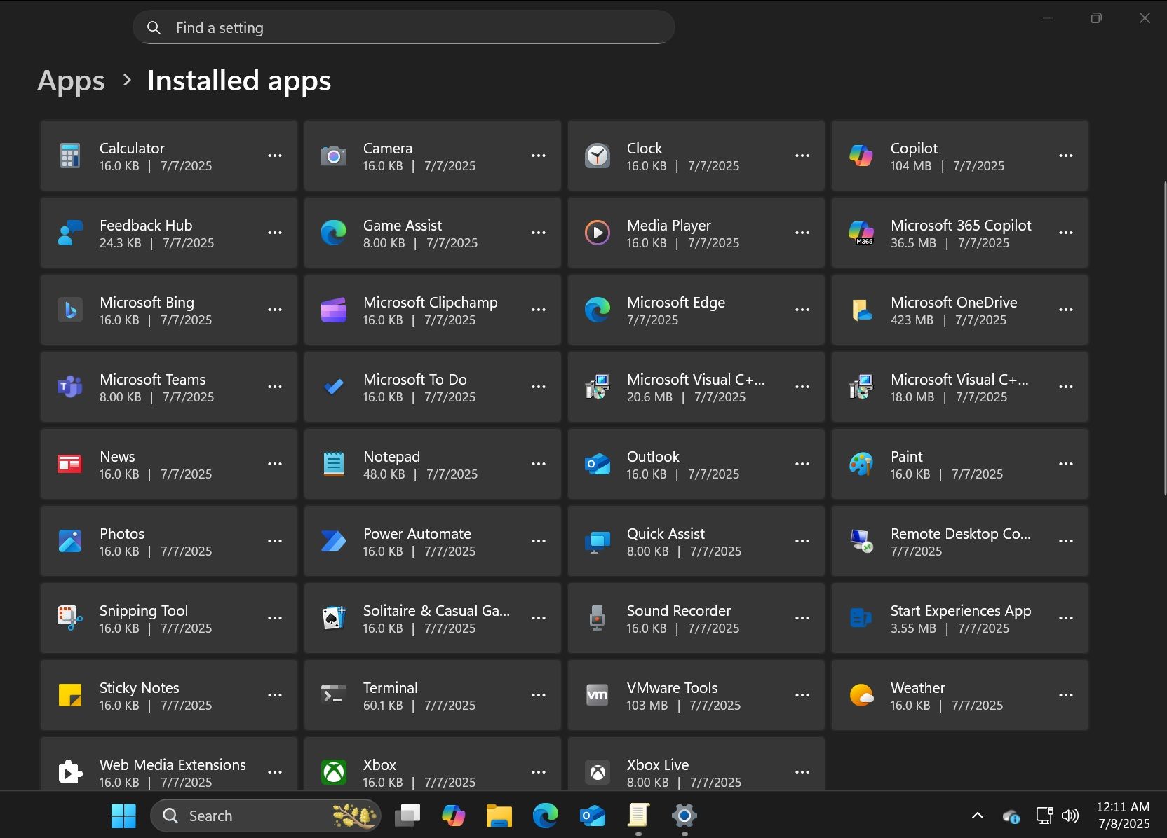 Win11 25H2 新特性：支持卸载预装的 Mi