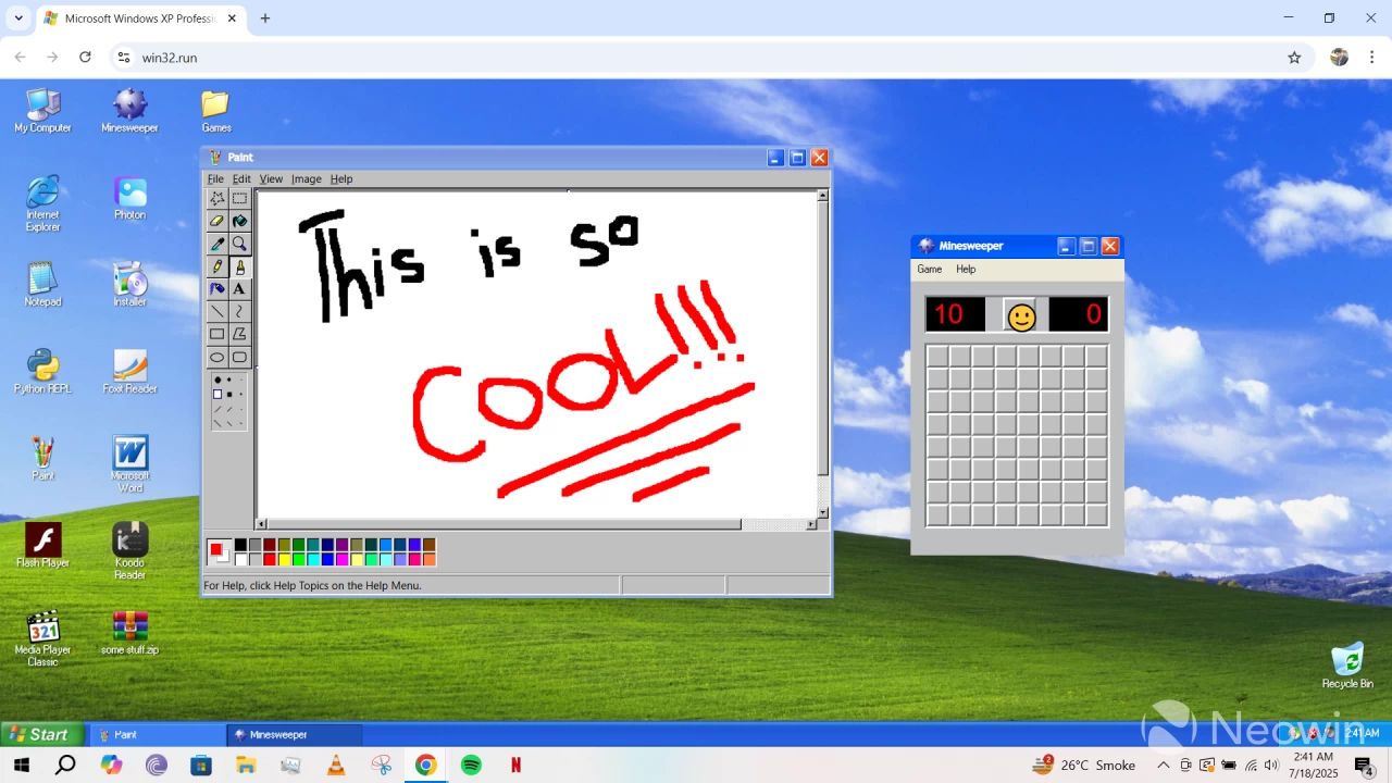 重温 Windows XP 系统：可用画图工具、