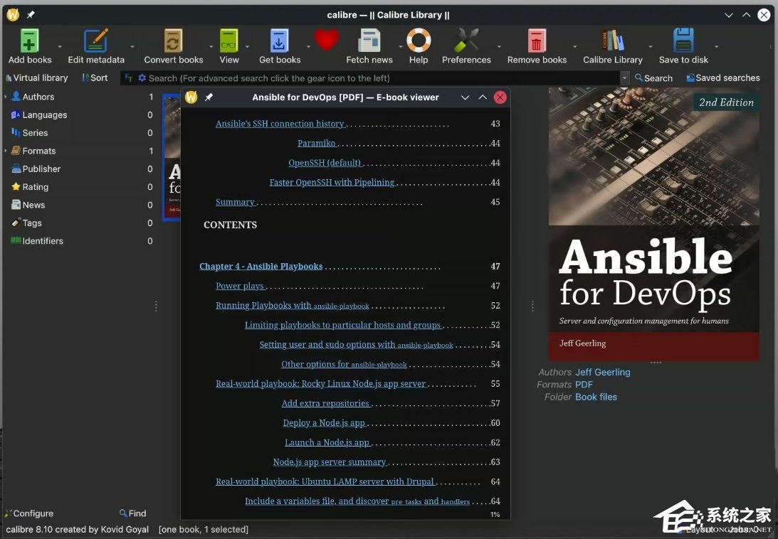 开源电子书管理工具 Calibre 8.10 版本