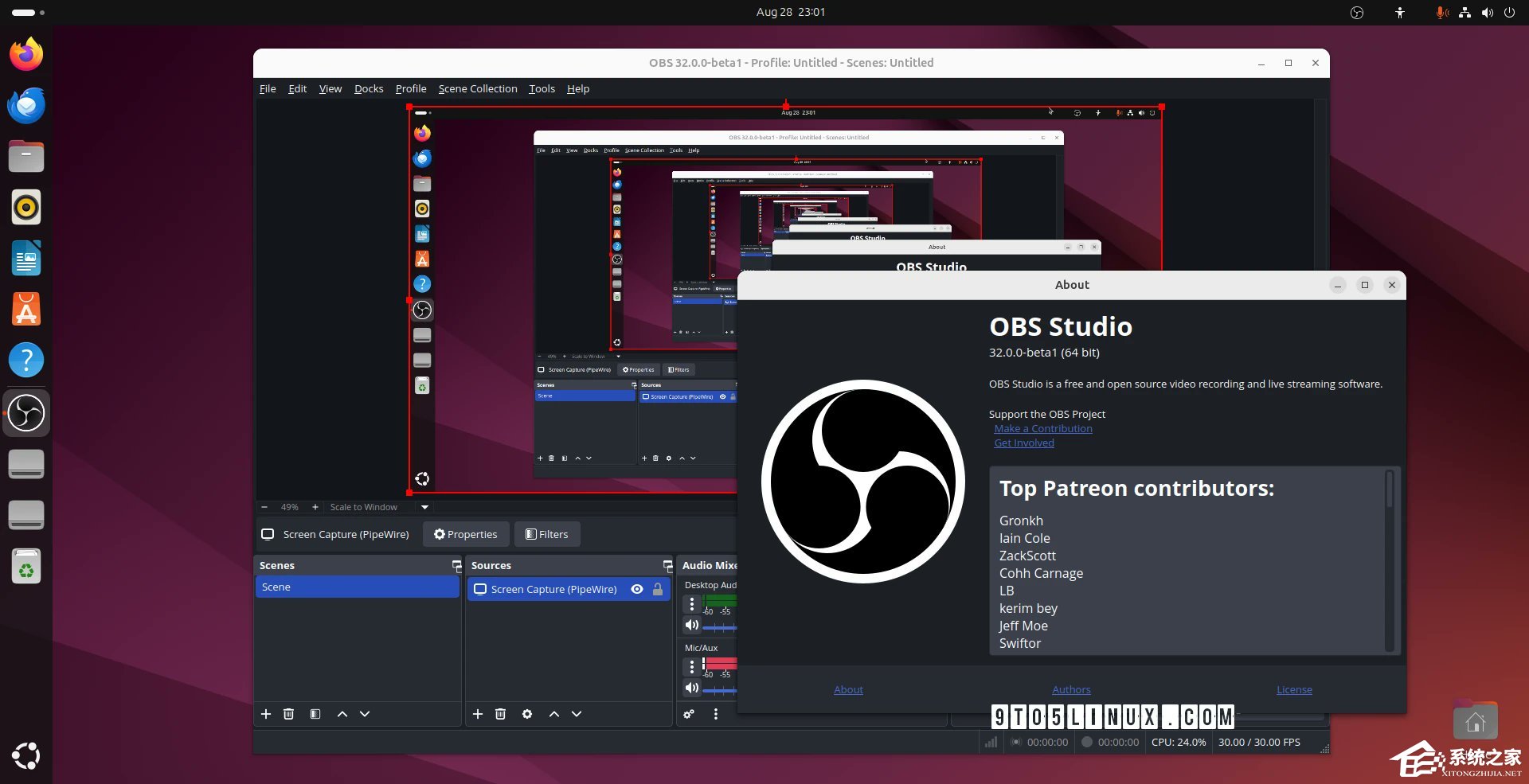 录屏直播软件 OBS Studio 发布 32.0.0