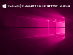 Win10 64位专业办公版（稳定优化）V2023.02