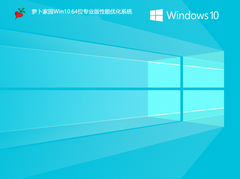 萝卜家园Win10 64位专业版性能优化系统