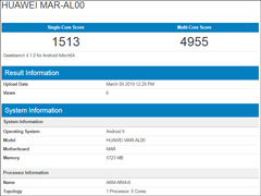 华为nova 4e悄然亮相GeekBench