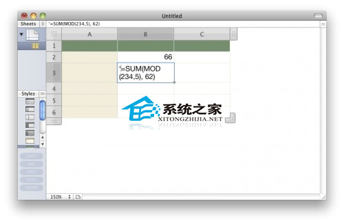 MAC使Numbers单元格显示公式而不是答案的方法