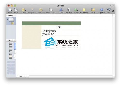MAC使Numbers单元格显示公式而不是答案的方法