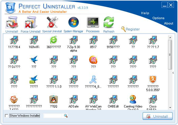  Perfect Uninstaller(卸载清除) V6.339 绿色版
