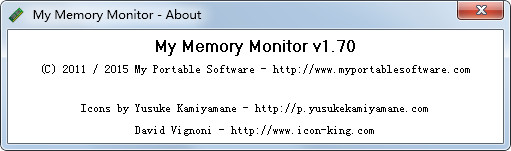  桌面内存监视工具(My Memory Monitor) V1.70 绿色英文版