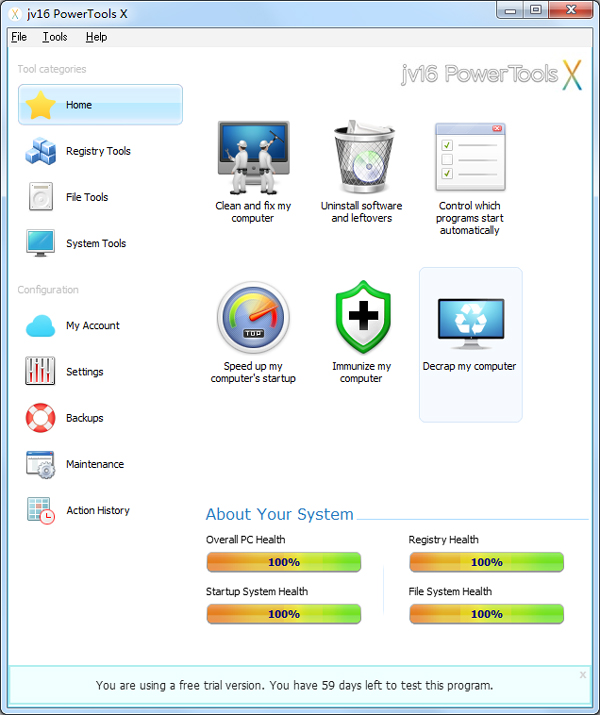 jv16 PowerTools X(系统优化工具) V4.0.0.1492 英文版