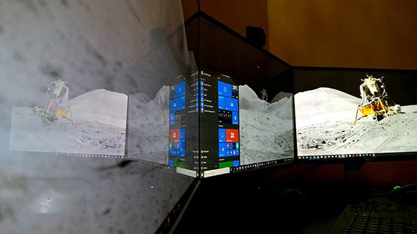 Win10系统给多个屏幕设置不同桌面背景的技巧