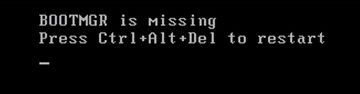 Win7开机显示“bootmgr is missing”的应对措施