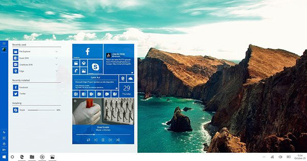 Win10开始菜单交互式动态磁贴的新设计