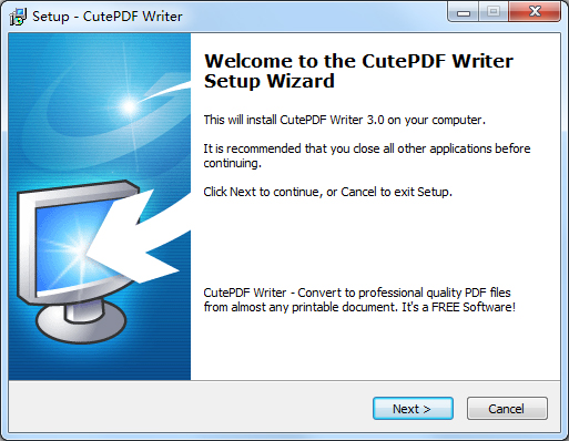 CutePDF Writer(pdf虚拟打印机软件) V3.0.1.0
