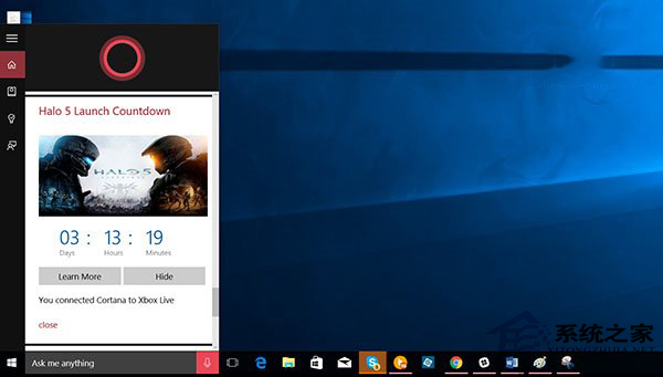 Win10 RedStone版小娜将可以悬浮于桌面上
