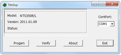 NtsIsp(南方测绘新NTS350R升级软件) V2011.01.09 绿色版