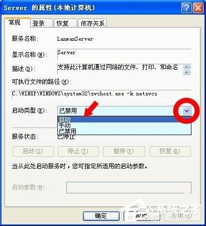 WinXP系统没有启动服务器服务怎么办?