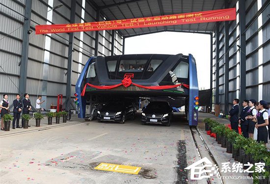 空中巴士试验车在北戴河启动路面测试