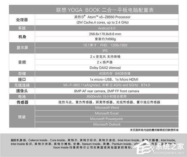 Win10版联想YOGA BOOK在国内发售：3999元起