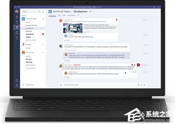 微软开辟新战场:发布Teams,将以市场击垮Slack