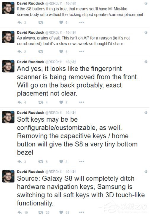 三星Galaxy S8再曝：正面或采用无物理按键设计