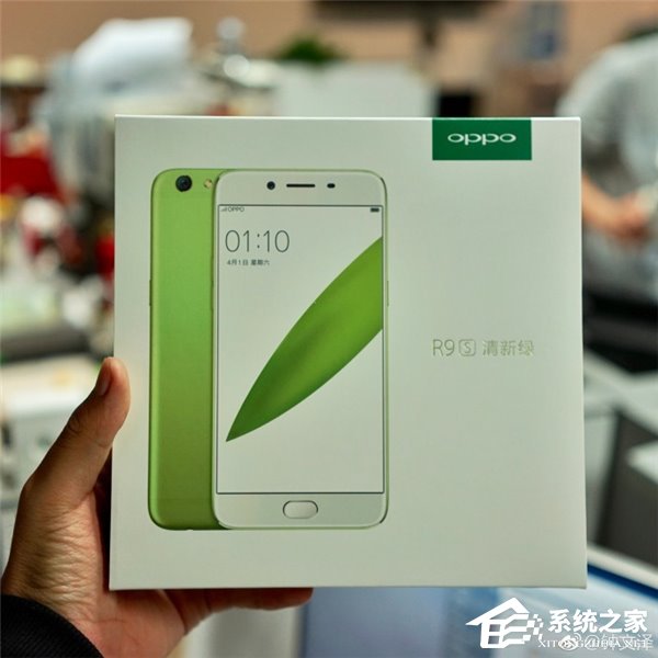 OPPO R9s手机清新绿真机图赏
