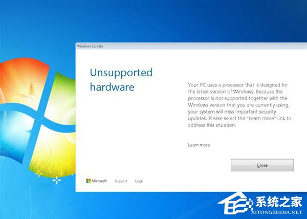 无法获得安全更新！微软拟禁止7代酷睿、Ryzen运行Win7系统