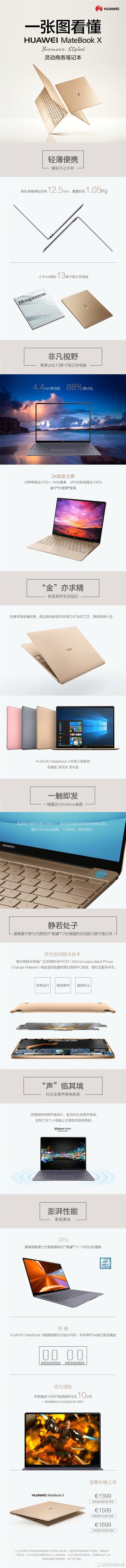 你想知道的都在这里了！三张图带你看懂华为MateBook D/E/X