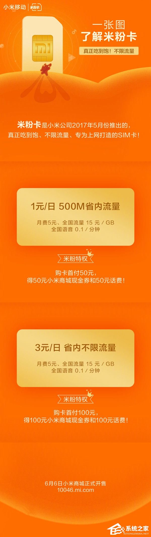 米粉卡无限流量免费用：一张图看懂小米全新“米粉卡”