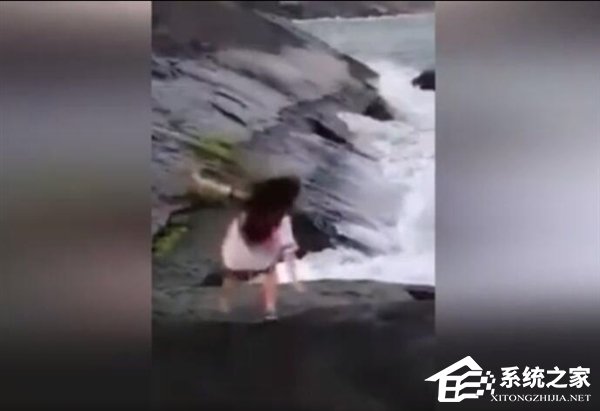 女生坠落火山口：实为P图