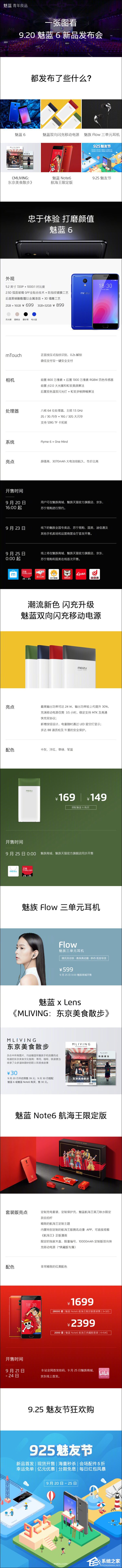 都发布了些什么？一图看懂魅蓝6发布会上的诸多新品