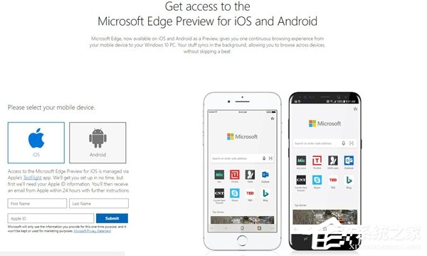 微软edge浏览器iOS版再次开启测试通道：上限10000人