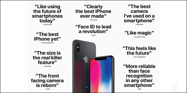 紧张了？苹果汇总早期评测者对iPhone X的积极评价