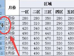excel2007调整表格行列宽度步骤方法