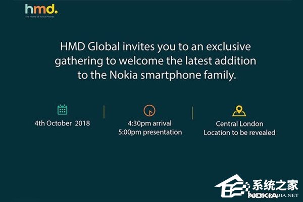 或推出诺基亚7.1 Plus？HMD宣布将于10月4日在伦敦召开发布会