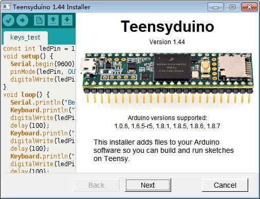 Teensyduino 官方版 V1.44