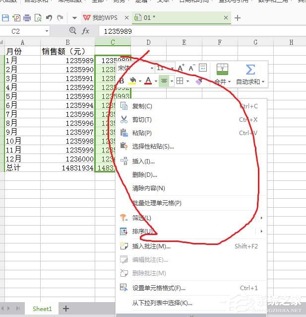 WPS表格中数据单位怎么设置为万?WPS表格中数据单位设置为万的方法