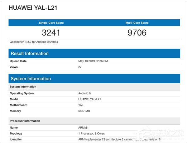 6G内存？荣耀20 GeekBench跑分遭曝光