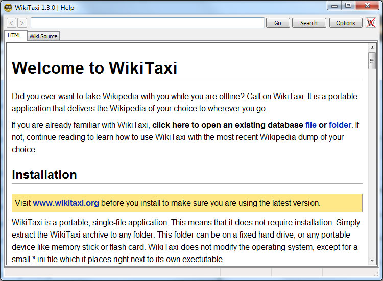 WikiTaxi(维基百科) V1.3.0 绿色英文版