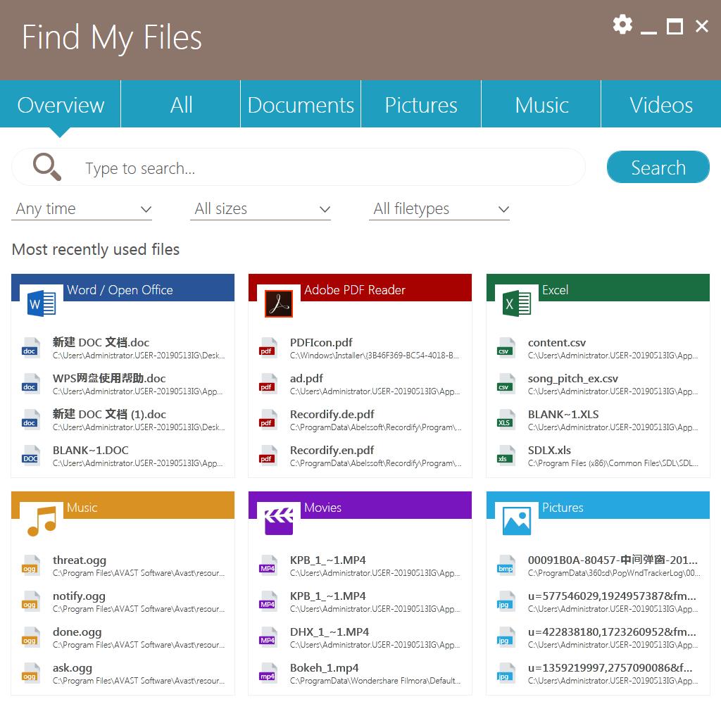 Abelssoft Find My Files 2019(文件搜索软件) V1.06.154 英文安装版