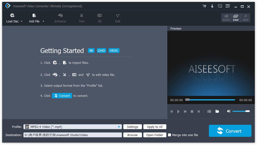 Aiseesoft Video Converter(视频转换工具) V9.2.68 英文安装版