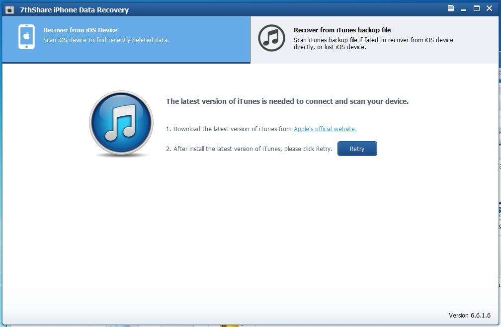 7thShare iPhone Data Recovery