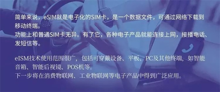 中国联通正式开通eSIM一号双终端业务