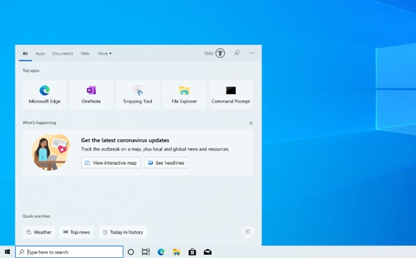 微软更新Win10 快速预览版19619