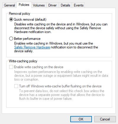 Win10 1903版或更高版本将自动禁用USB