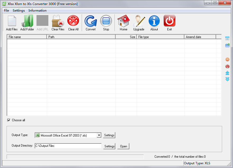 Xlsx Xlsm to Xls Converter 3000