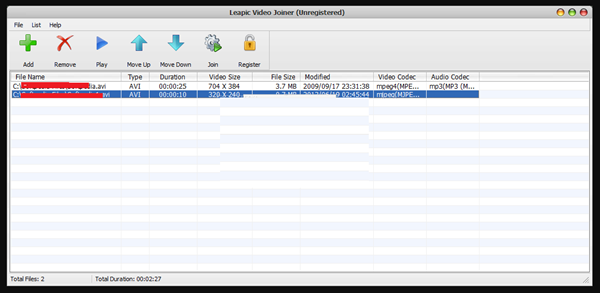 Leapic Video Joiner