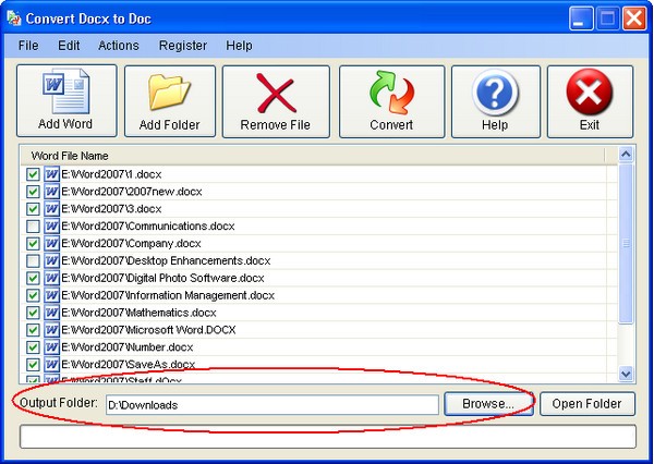Convert Docx to Doc