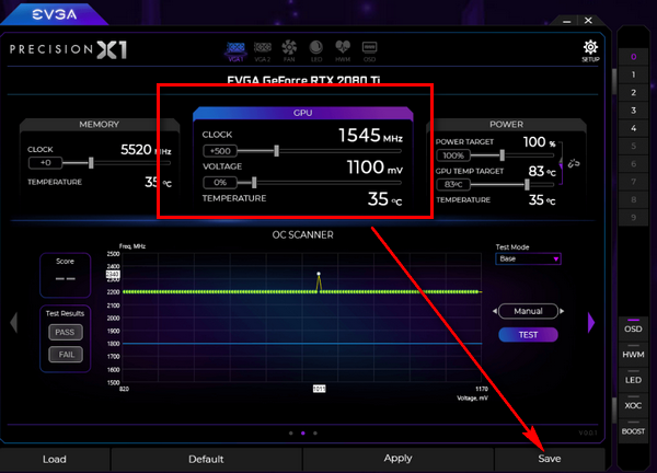 EVGA Precision X1