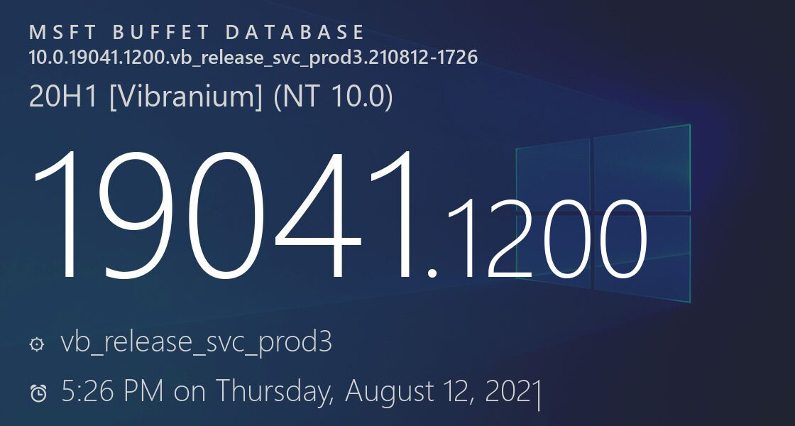 微软Win10 2004/20H2/21H1/21H2 KB5005