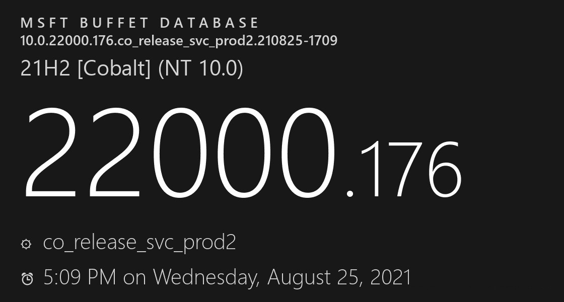 微软Win11最新KB5006050(10.0.22000.17
